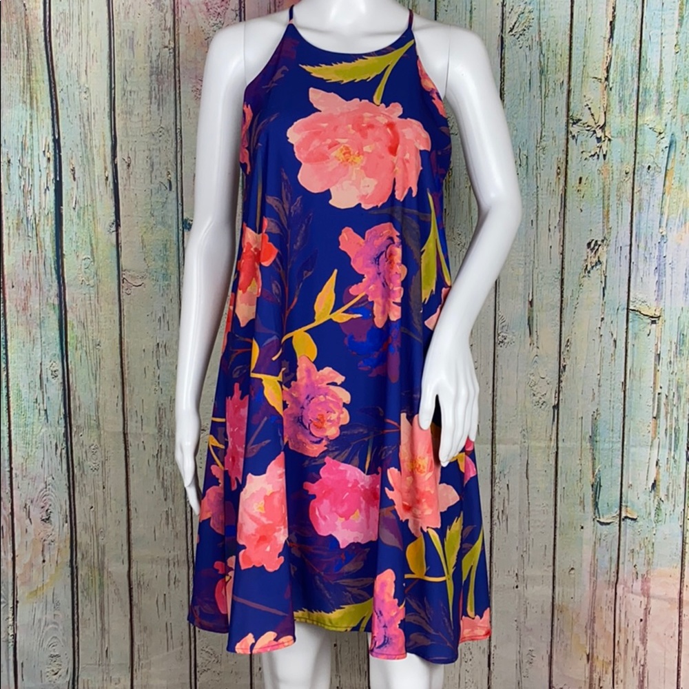 Anthropologie Everly Floral Watercolor Dress